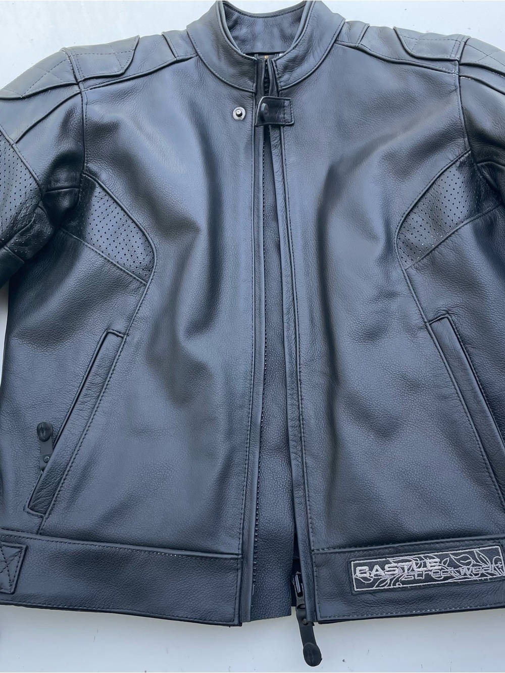 Women’s Black Leather Motorcycle Jacket - Classic Rider Style